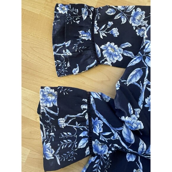 Johnny Was Magnolia High Low Ruffle Sleeve Maxi Dress Size Small - Picture 9 of 12